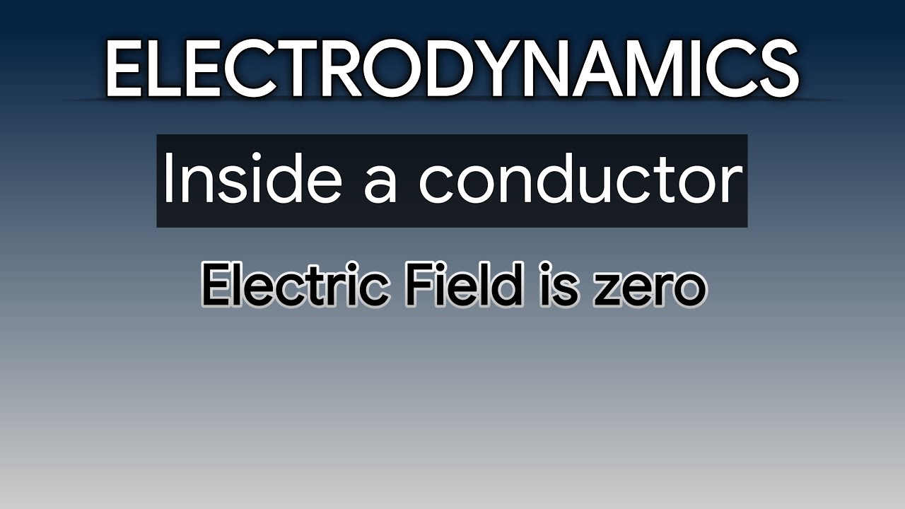 Why Electric Field inside a conductor is zero?|| Basic Properties of ...