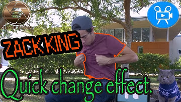 Zack king quick change effect with movavi video editor 2020 suit.