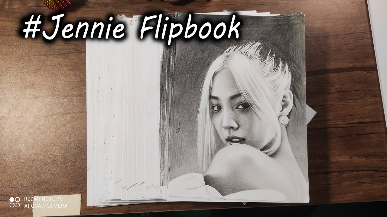 ⁣JENNIE  - How You Like That FlipBook - DP ART DRAWING