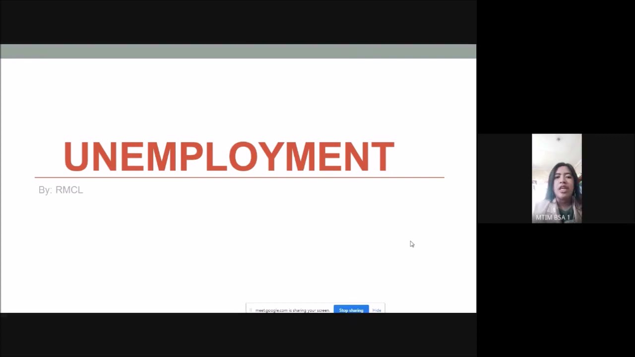 UNEMPLOYMENT (LECTURE)