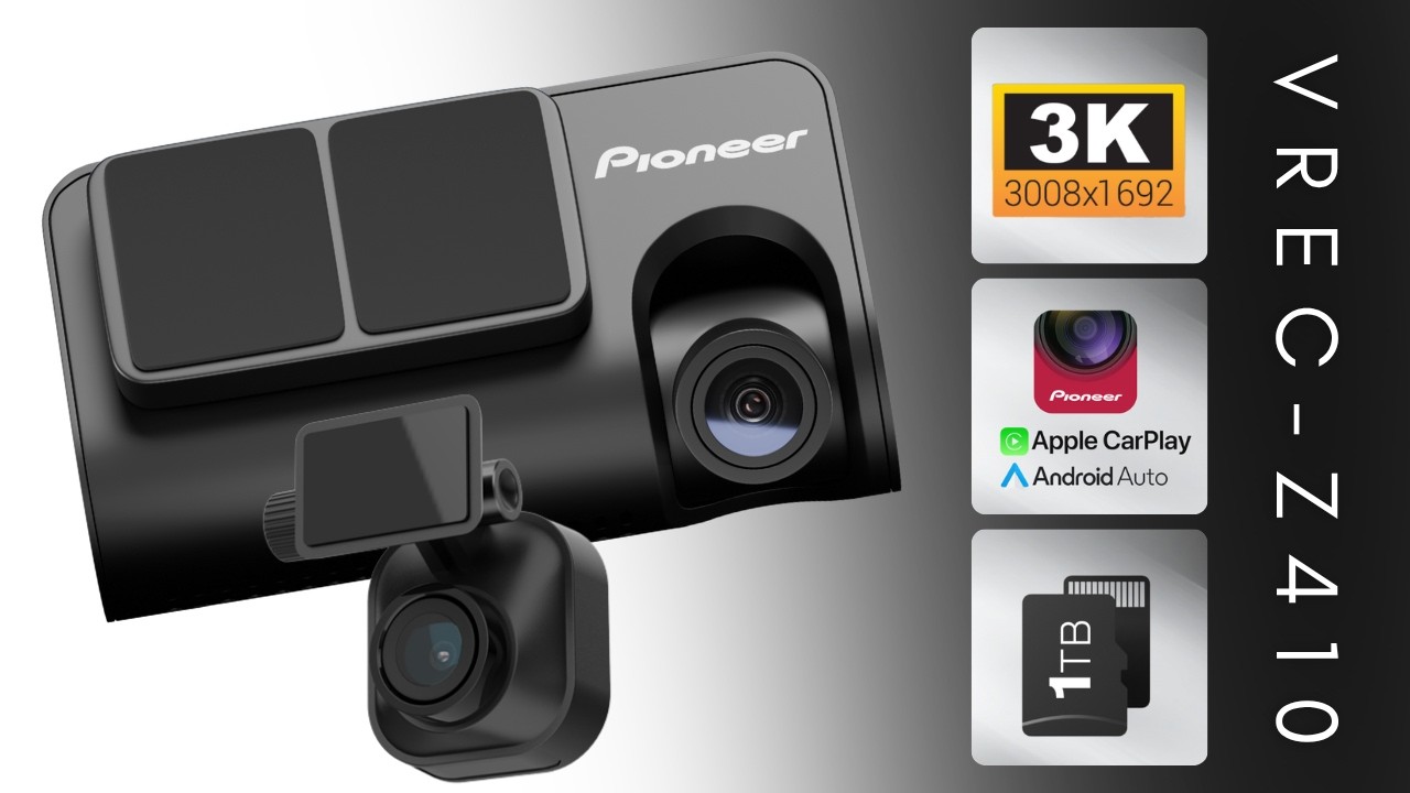 Pioneer VREC-Z410 3K Dual Channel Drive Recorder [Compatible with
