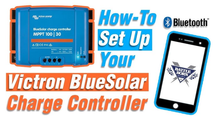 Victron Energy SCC110030210 Smart Solar MPPT 100/30 Charge Controller with  Bluetooth