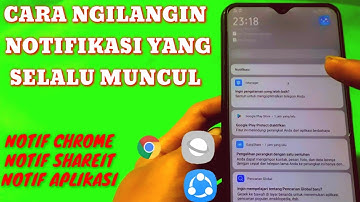 cara menghilangkan notifikasi yang muncul diatas layar