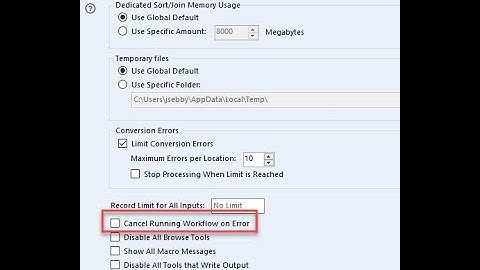 Runtime Settings To Make Workflows Run Faster