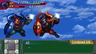 SRW A Portable - Armorbeast Warrior Saimon Attacks