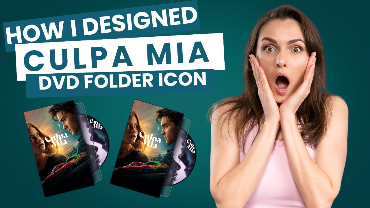 How I Designed Culpa Mia 2023 DVD Based Folder icon for DeviantArt