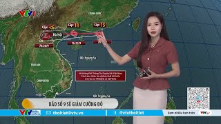 Dự báo thời tiết 9h10 - 24/09/2025 | Bão số 9 sẽ giảm cường độ | VTVWDB screenshot 2