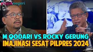 Sengit Perdebatan Rocky Gerung dengan M Qodari, "02 Menang, titik"
