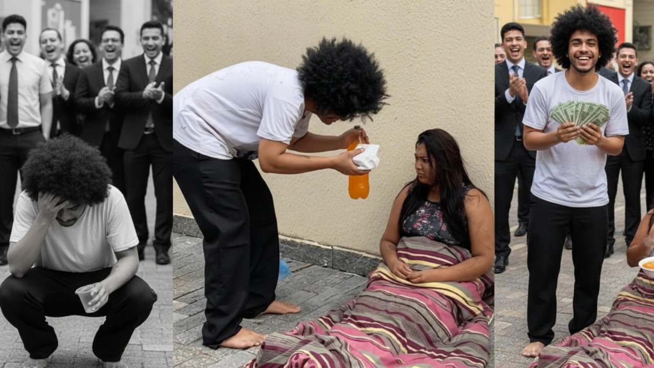 Mendigo es HUMILLADO por pedir comida, ¡¡¡Pero sucede algo inesperado!!!