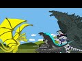 King Ghidorah vs Super Tanks And Godzilla, Earth Godzilla, Mechagodzilla - Full Series