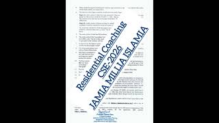 JAMIA MILLIA ISLAMIA FREE IAS Coaching I Civil Service Examination -2026 I Free Coaching &amp; Hostel