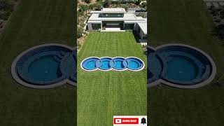 Building the Ultimate AUDI Pool! 🚗💨💦 #shorts  #aiart #satisfying #poolconstruction