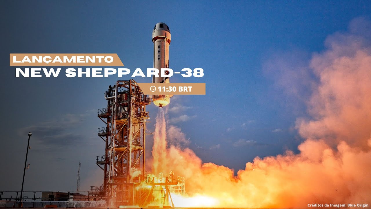 🔴 AO VIVO: Blue Origin NS-38 | Lançamento Tripulado do New Shepard | Turismo Espacial