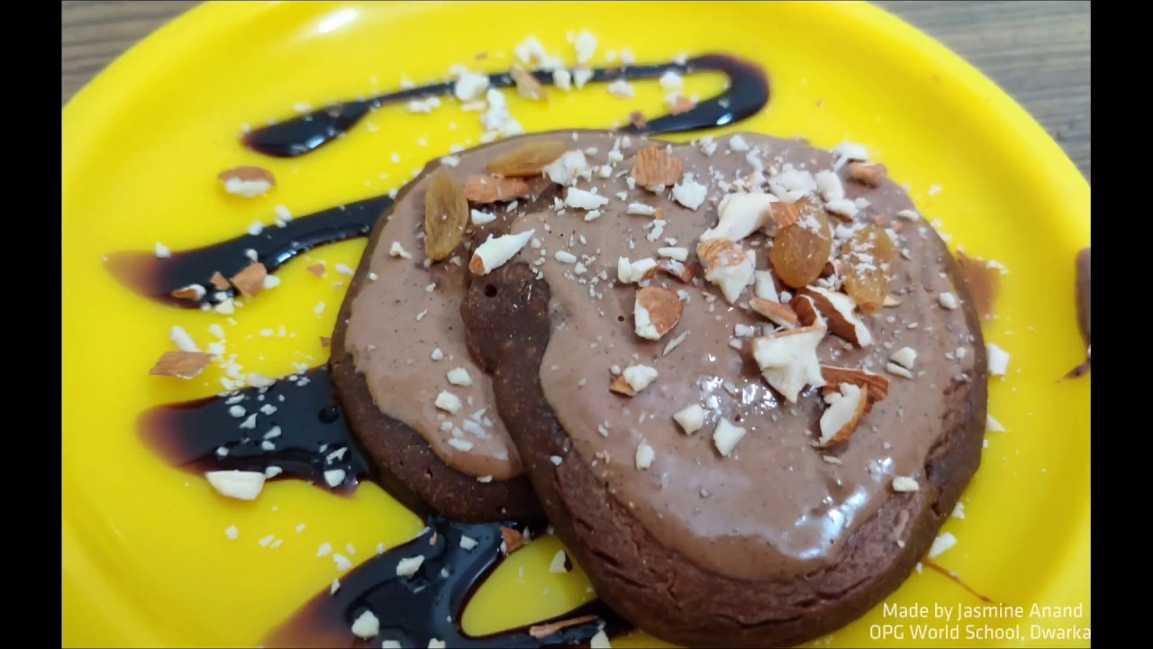 Healthy Egg-less Chocolate Pancakes 