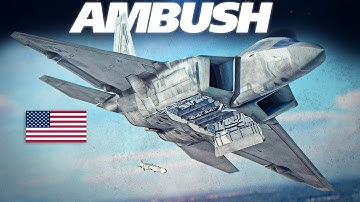 Stealth Ambush F-22 Raptor Sets Ambush For Bandits | Behind Enemy Lines | Digital Combat Simulator