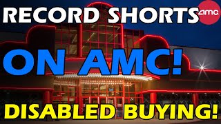 AMC RECORD SHARES ON LOAN! BROKERAGE DISABLES BUYING AGAIN! FIRMS ARE SCARED! Short Squeeze Update