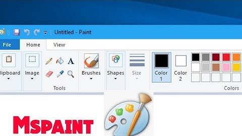 Mspaint | basic paint tools explanation