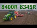 Setí máku-2x John Deere 8R  &amp; 2x Pöttinger Terrasem C8