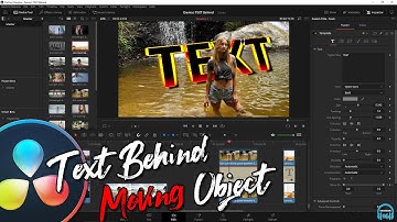 DaVinci Resolve - TEXT BEHIND OBJECT & TRACK MOVEMENT (Intermediate Color Page Method)