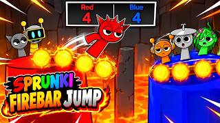 SPRUNKI FIREBAR JUMP! 🔥 WHO WILL SURVIVE THE DEADLY FIREBAR?! screenshot 1