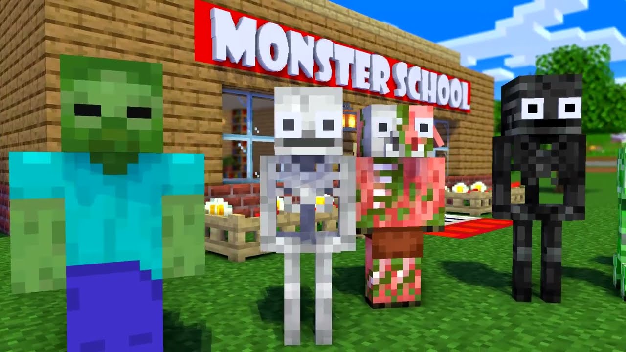 Monster School: Bart Simpson's Prank - Funny Minecraft Animation