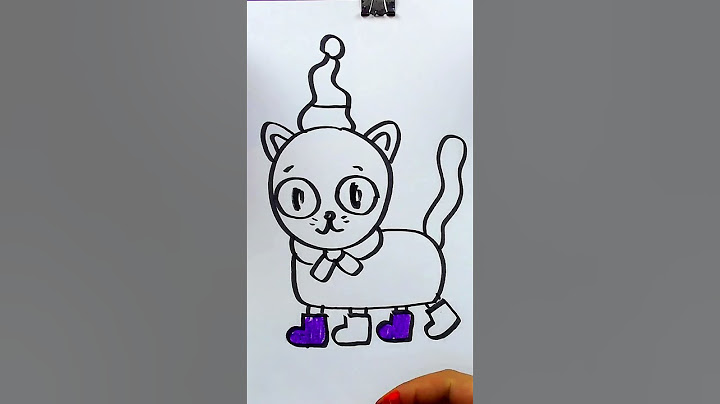 Учимся рисовать зимнего котика #art #artwork #длядетей #длямамипап #урокирисования