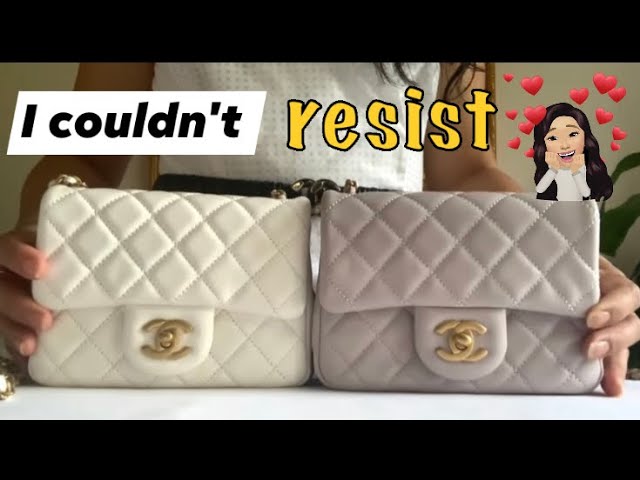 Light Pink Quilted Lambskin Mini Pearl Crush Classic Flap Brushed Gold  Hardware, 2022