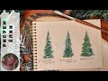 Как нарисовать елку легко и просто (eng sub) Draw a Christmas tree easily and simply