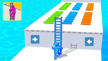 Ladder Master Run - ​​​​​​​​Gameplay All Levels (IOS,Android,iphone) Satisfying Mobile Games