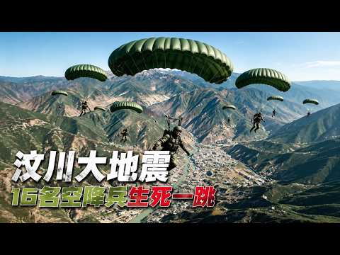 18年前汶川大地震15名空降兵的“生死一跳” 18年前，15位空降兵写好遗书，“盲跳”进入与外界彻底失联的“孤岛“茂县。#汶川地震#汶川地震18周年祭 #茂县 #汶川地震15位跳伞勇士生死盲跳 #跳伞