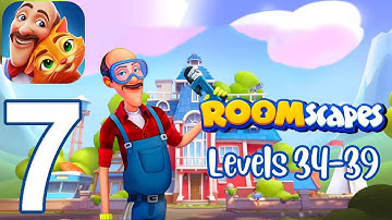 Roomscapes Gameplay Walkthrough Part 7 - Bedroom: Levels 34-39 (iOS, Android)