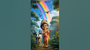 🌟 Little Cute Krishna 🧒 | AI 3D Animation Cartoon Shorts | BKrishna Bhakti Video #shorts #shortsfeed