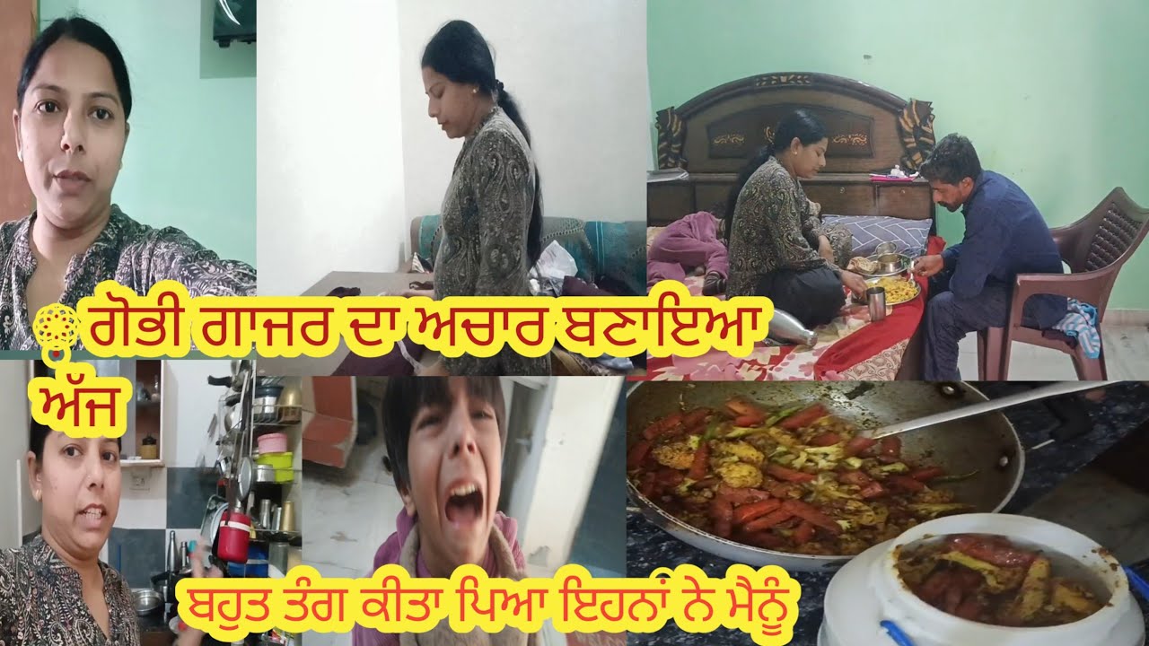 ਅੱਜ ਬਣਾਇਆ ਗਾਜਰ ਗੋਭੀ ਦਾ ਅਚਾਰ ਤੇ ਨਾਲੇ ਡਾਈ ਕਰਨ ਦਿੱਤੇ ਕੱਪੜੇ 