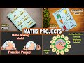 4 Easy Maths Project | Types Of Angles | Symmetrical Objects | Fraction Project | Multiplication
