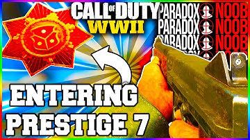 ENTERING PRESTIGE 7 ON COD WW2(showing stats and combat record)