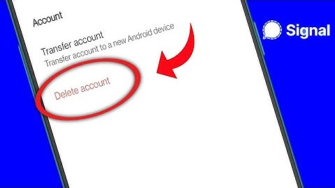 How To Delete Signal Account Permanently | signal messaging app delete kaise kare