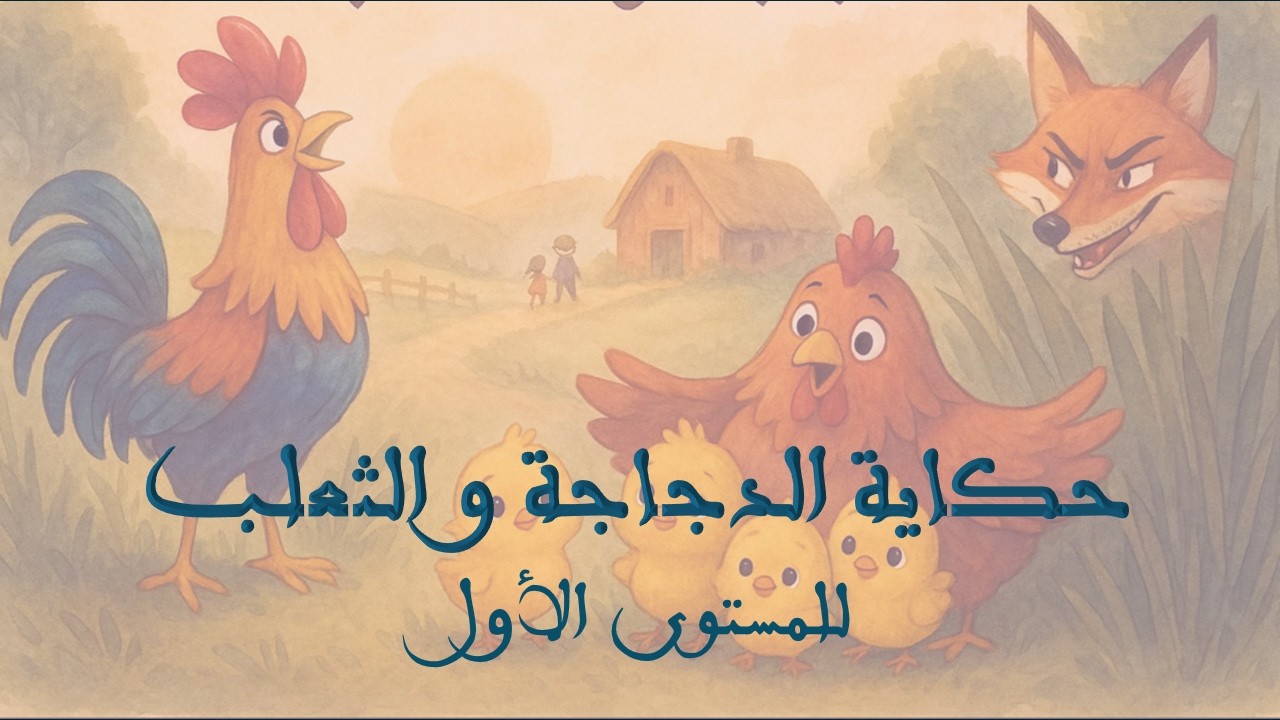 حكاية الدجاجة و الثعلب للمستوى الأول 