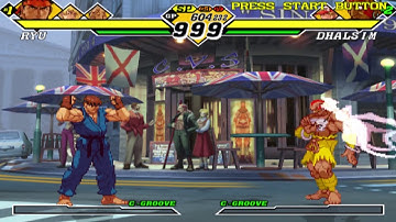 Capcom vs. SNK 2: Mark of the Millennium 2001 - Ryu/Ken/Sagat - Arcade Mode Playthrough