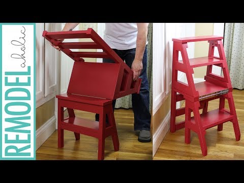 Wideo: Krzesło DIY (85 Zdjęć): Jak Zrobić Krzesło Drabinowe Z Drewna W Formie Transformatora, Tworząc Modele Domowe I Składane
