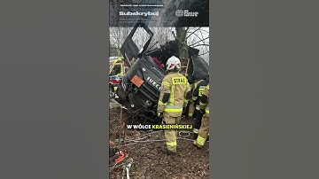 Cysterna z gazem uderzyła w drzewo! Wypadek pod Lubartowem.