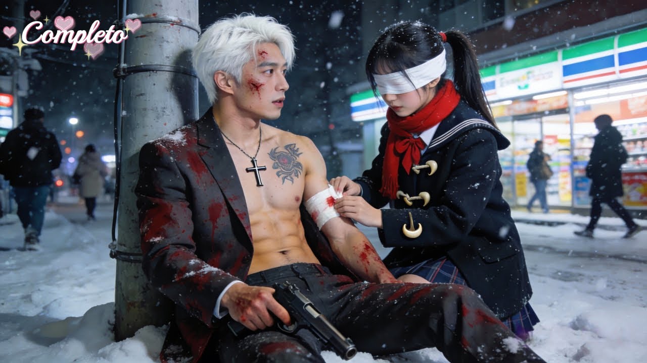 Ninguém liga pra CEO da máfia ferido,até q garota cega o confunde com mendigo&o enfaixa!Reviravolta!