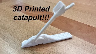 Timelapse and review of 3D printed catapult. Comment “STL FILE” for the free stl file.