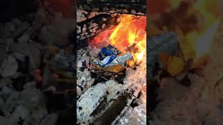 Need to start a camp fire? Use Doritos, they are flammable!