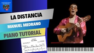 🎹 La distancia - Manuel Medrano 🎹 - Partitura + Pista + MIDI