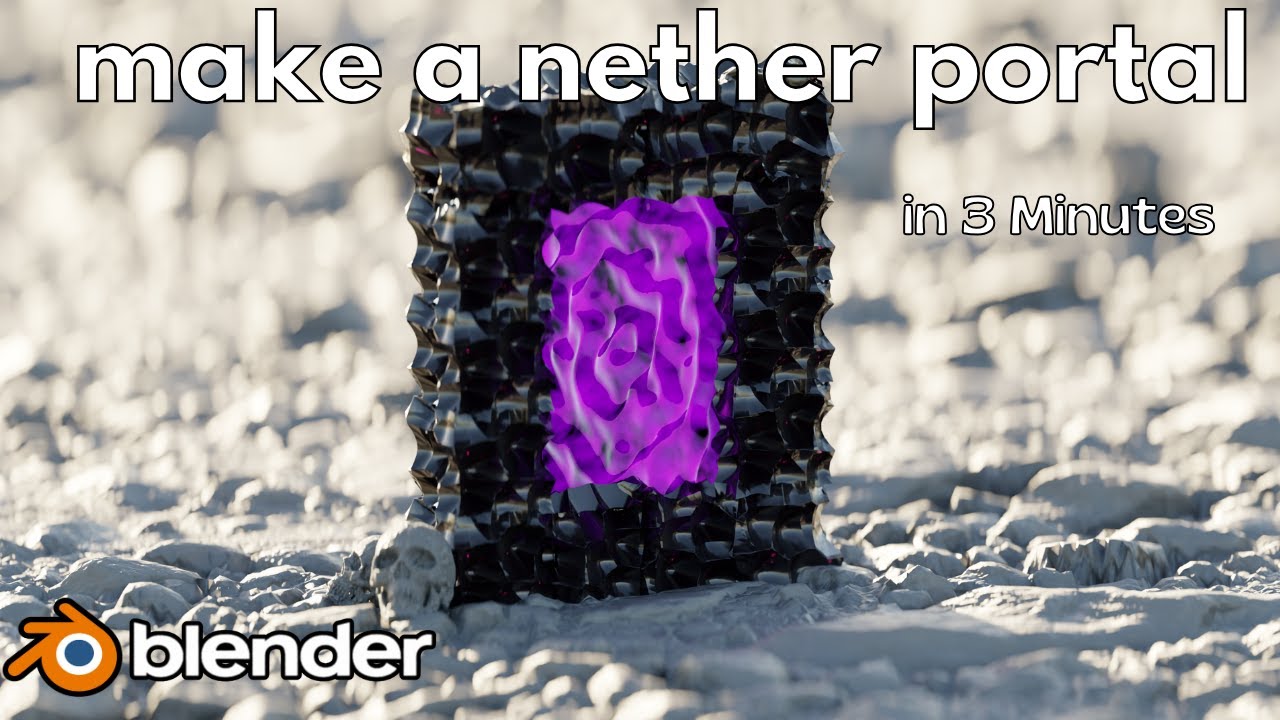 How to make a Nether Portal in 4 Minutes - YouTube