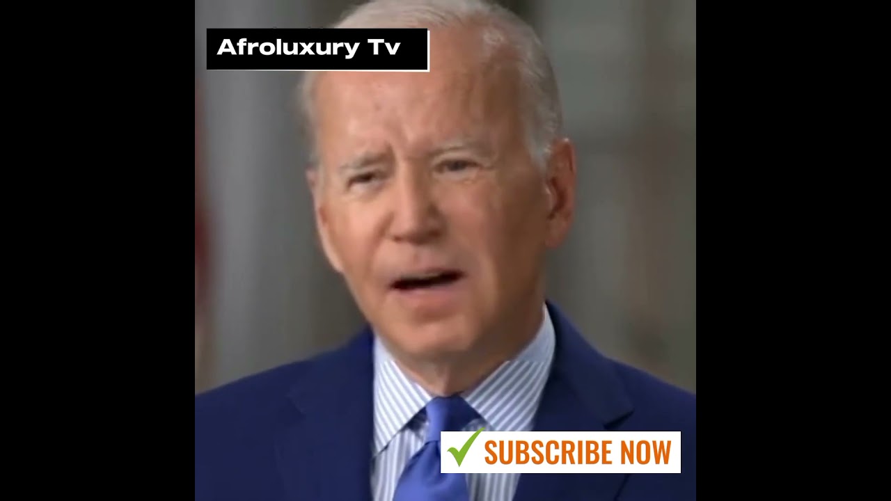 The United States of America president Joe barden introducing Afroluxury Tv 