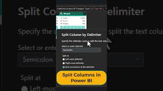 Power BI Split Columns Tutorial | Data Preparation Made Easy