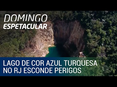 Lago de cor azul turquesa no Rio de Janeiro esconde perigos