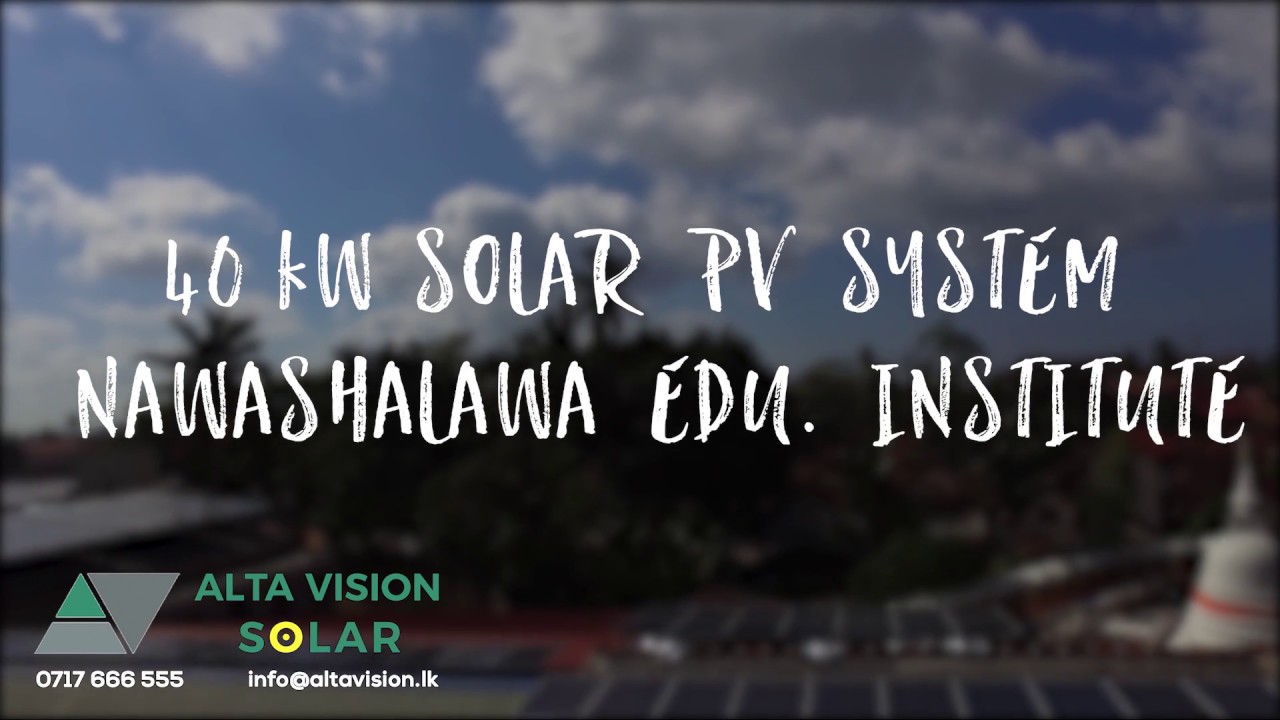 Solar PV System Installation - Nawashalawa Educational Institute [40kW] free fonts