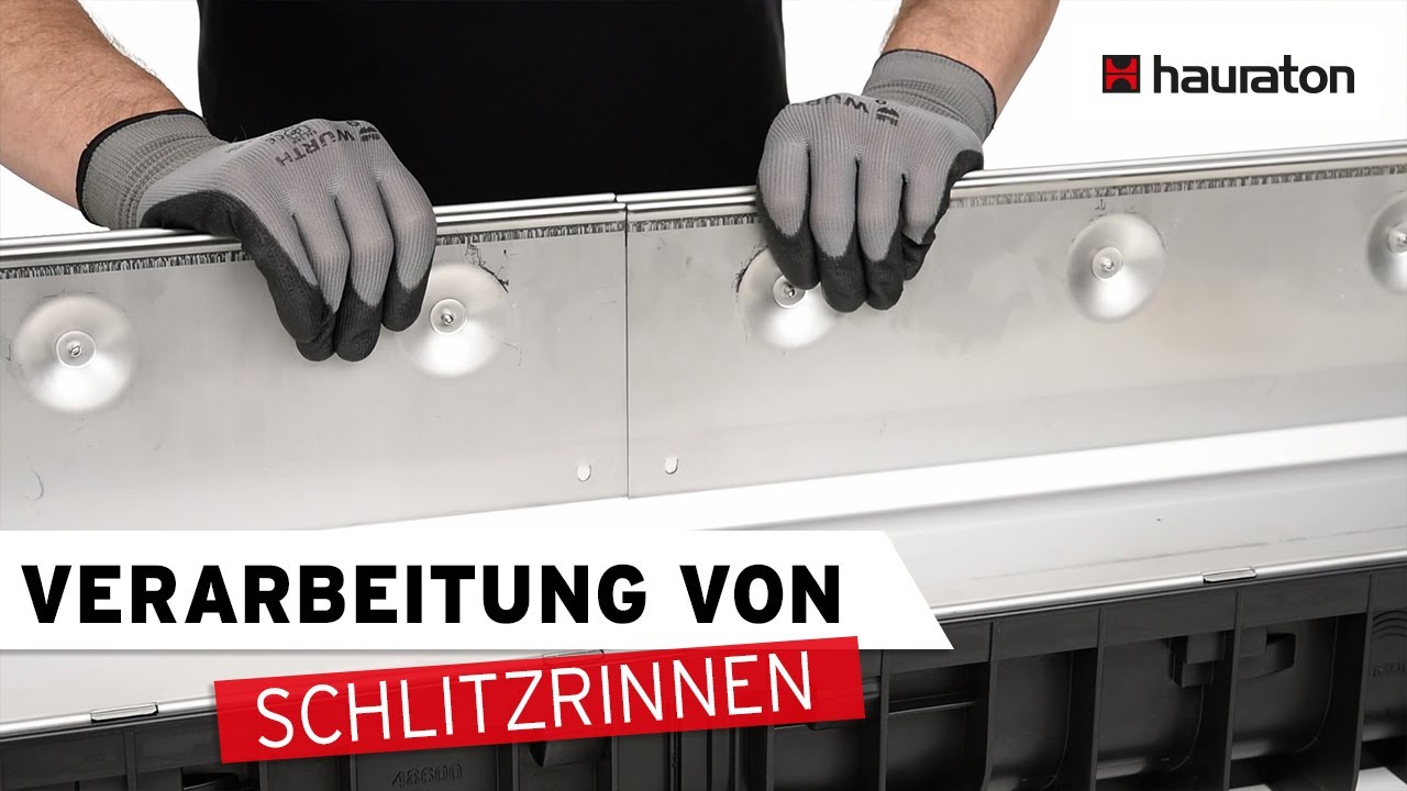 Verarbeitung von Schlitzrinnen | Entwässerungsrinnen für hohe optische Ansprüche